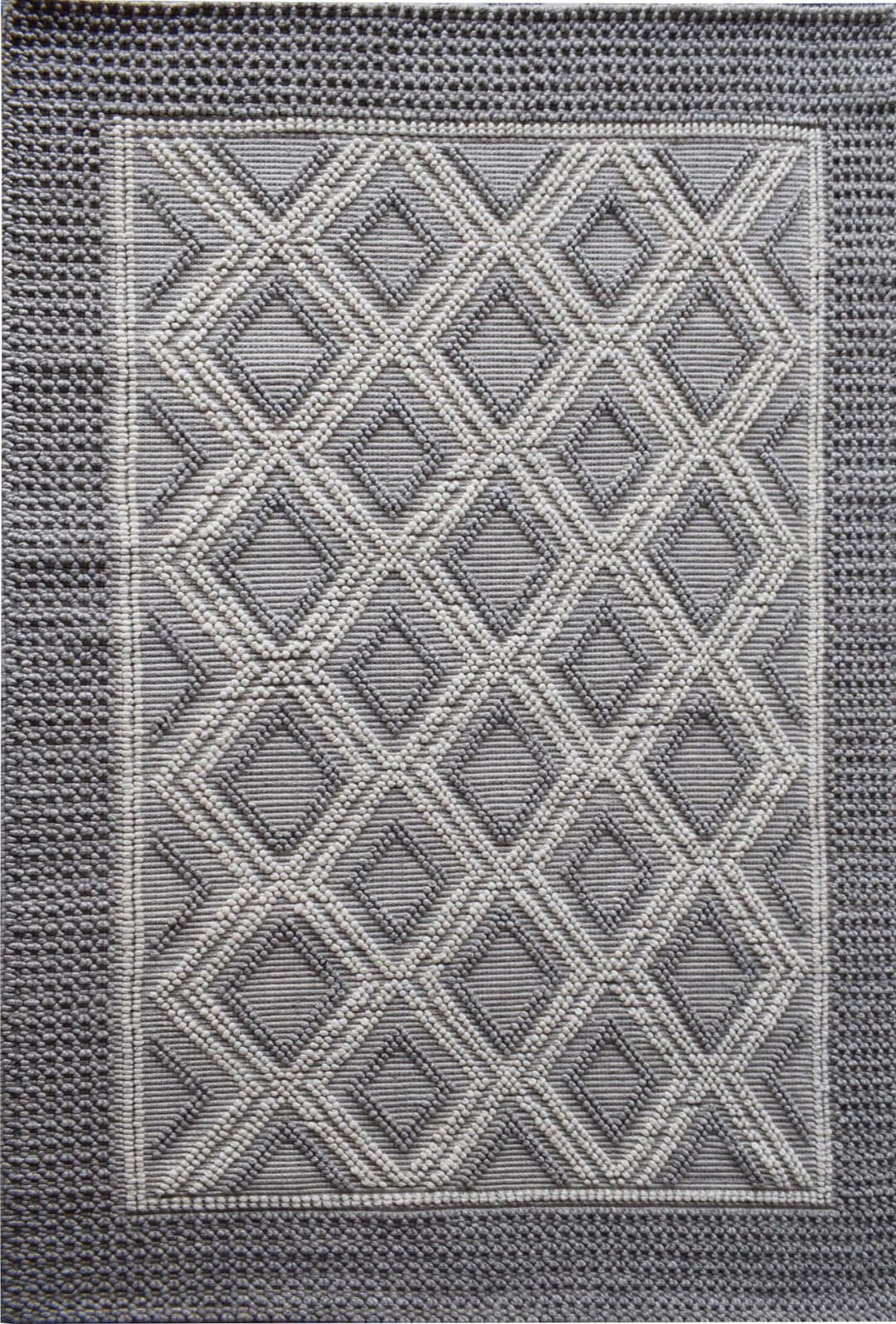 A Grey, Ivory flat weave product